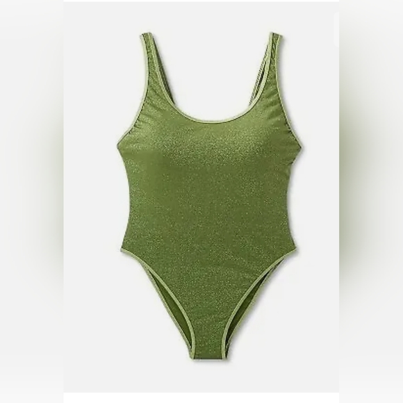 Fe Noel Target X Women's size M Metallic High Leg Cheeky 1 Piece Swimsui… - Picture 7 of 14